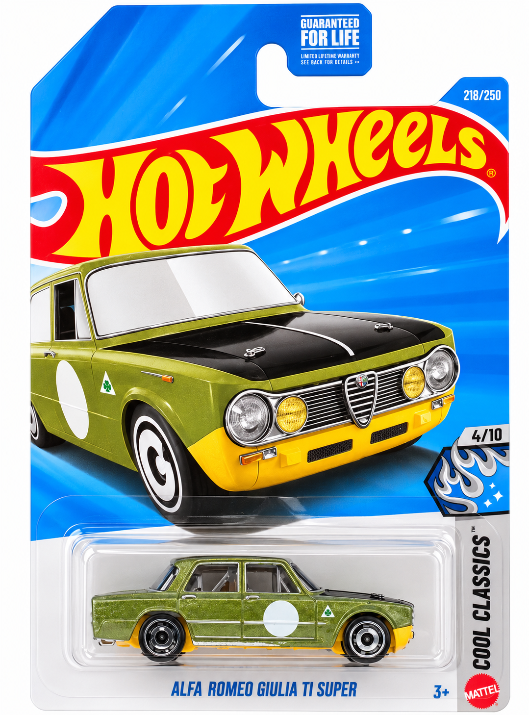 Hot Wheels ALFA ROMEO GIULIA TI SUPER Green COOL CLASSICS