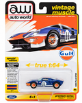 Auto World Vintage Muscle 1965 Ford GT40 Gulf Livery R7 VB