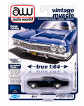 Auto World 1:64 2025 Premium R2A 1965 Chevrolet Impala SS Blue Model AWSP193A