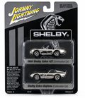 Johnny Lightning Die-Cast 2 Pack 1:64 1966 Shelby Cobra 427 & Daytona Chrome