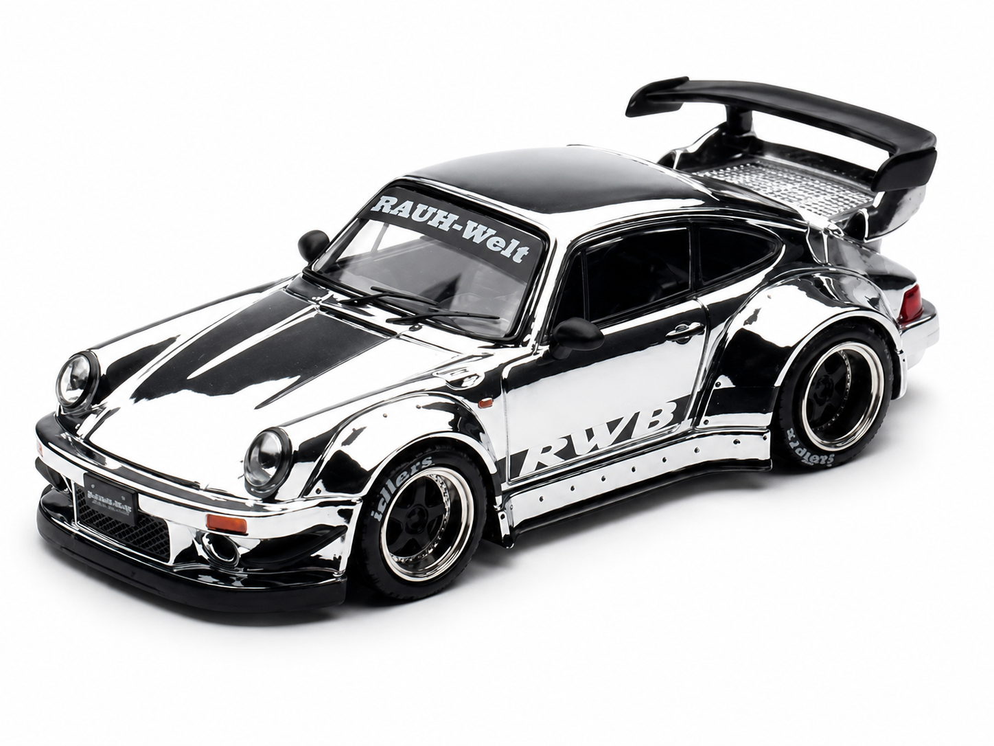 PORSCHE RWB 930 CHROME 2026 SUPER CON LAS VEGAS 1/64 DIECAST CAR BY INNO64