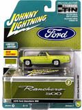 Johnny Lightning 1970 Ford Ranchero 500 Collector Tin 1/64 - Lime Poly