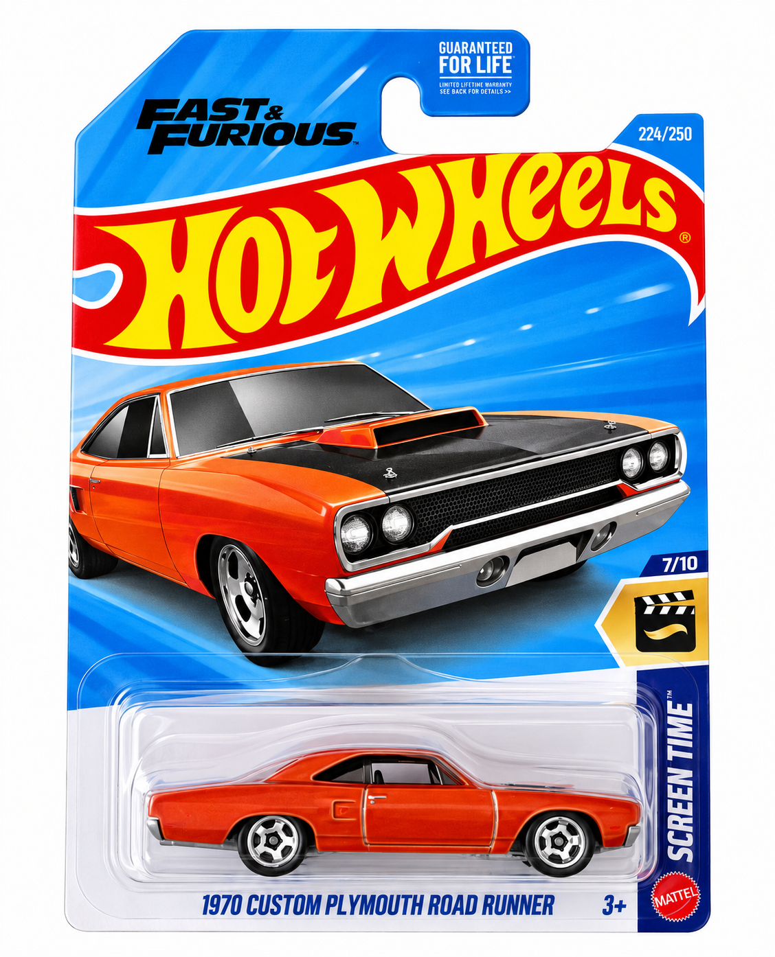 2026 Hot Wheels 1970 Custom Plymouth Road Runner Fast & Furious Diecast