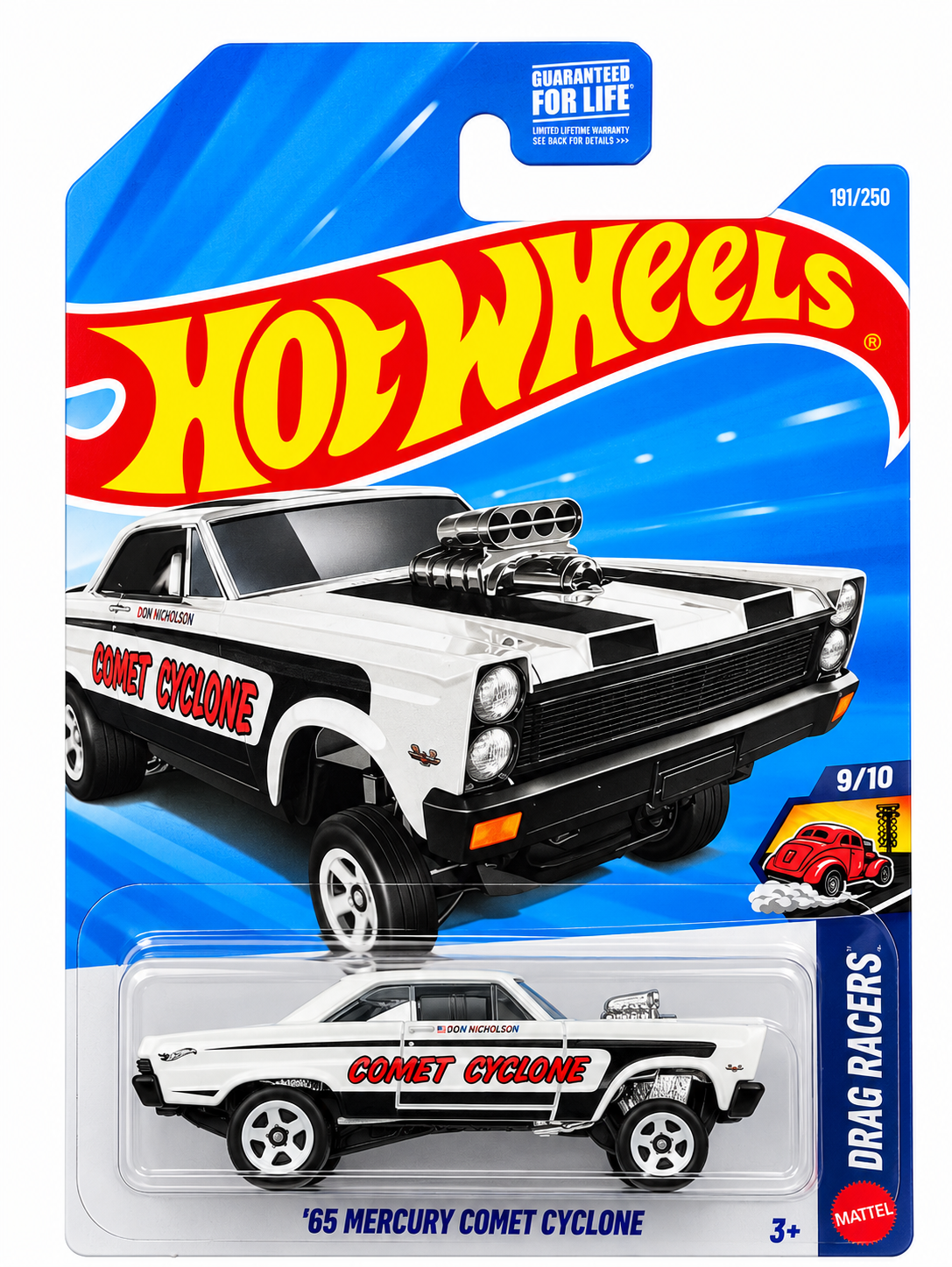 2026 Hot Wheels White '65 Mercury Comet Cyclone-HW Drag Racers #9/10