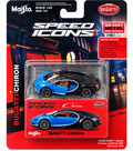 Maisto 2026 Speed Icons Bugatti Chiron Italian Blue/Black 1:64