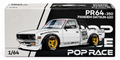 POP RACE Datsun Pandem 620 Pickup Truck "Rocket Bunny Racing" White with Graphics