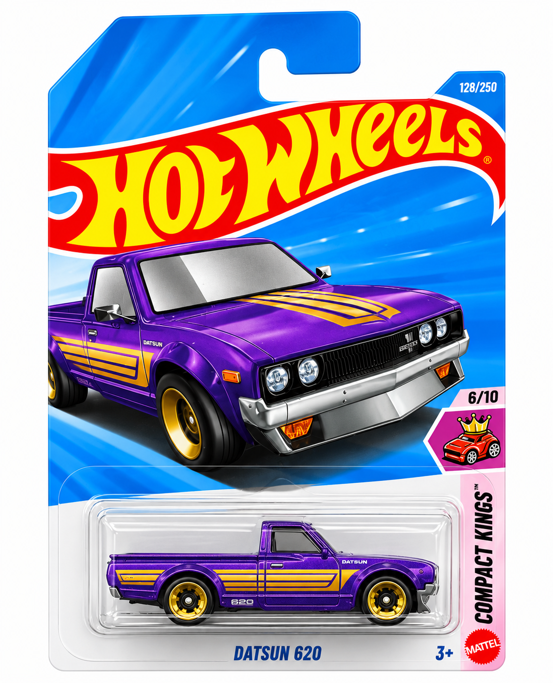 Hot Wheels 2026 HW Compact Kings 6/10 Purple Datsun 620
