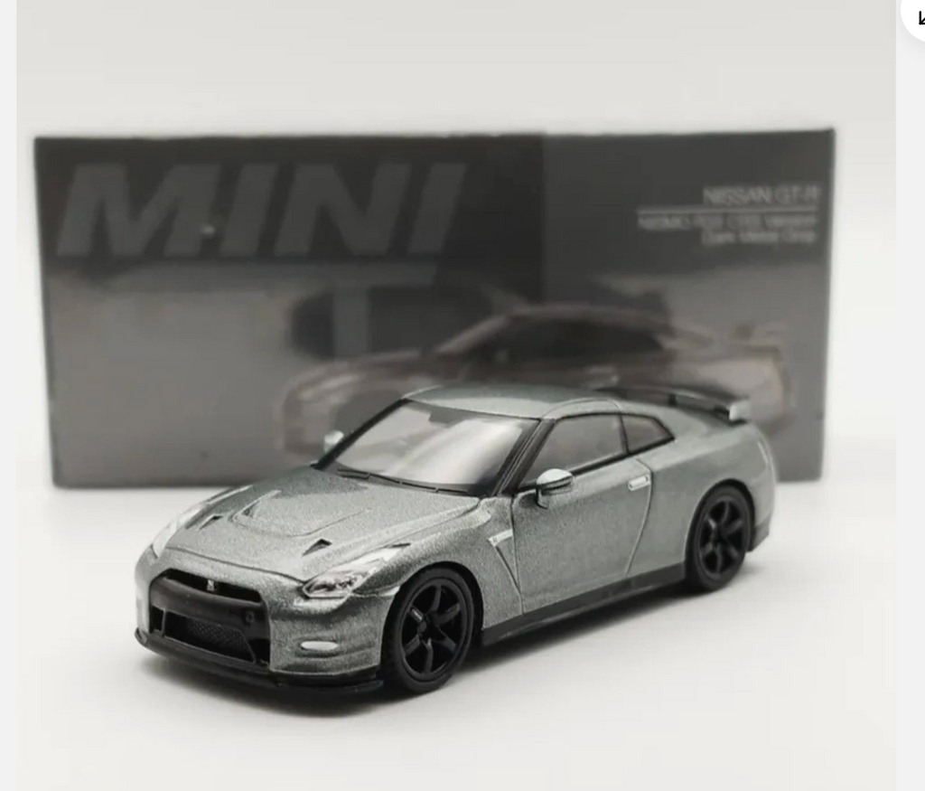 MINI GT 2013 NISSAN GT-R R35 NISMO CRS VERSION 1/64 DARK METAL GRAY