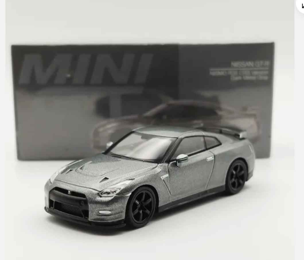 MINI GT 2013 NISSAN GT-R R35 NISMO CRS VERSION 1/64 DARK METAL GRAY