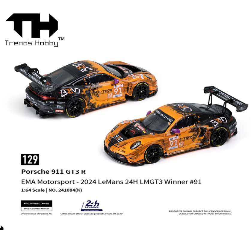 (Preorder) Trends Hobby 1:64 Porsche 911 GT3 R