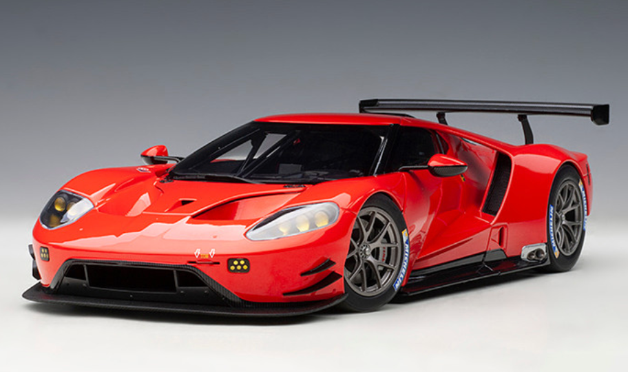 FORD GT LE MANS PLAIN COLOR VERSION RUBY RED 1/18 BY AUTOART 81811