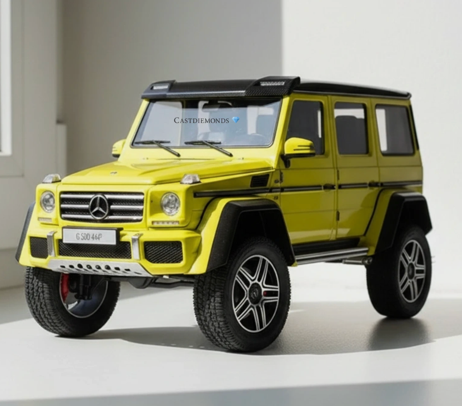 MERCEDES G500 4X4² Electric Beam YELLOW 1/18 AUTOART G WAGON - 76319