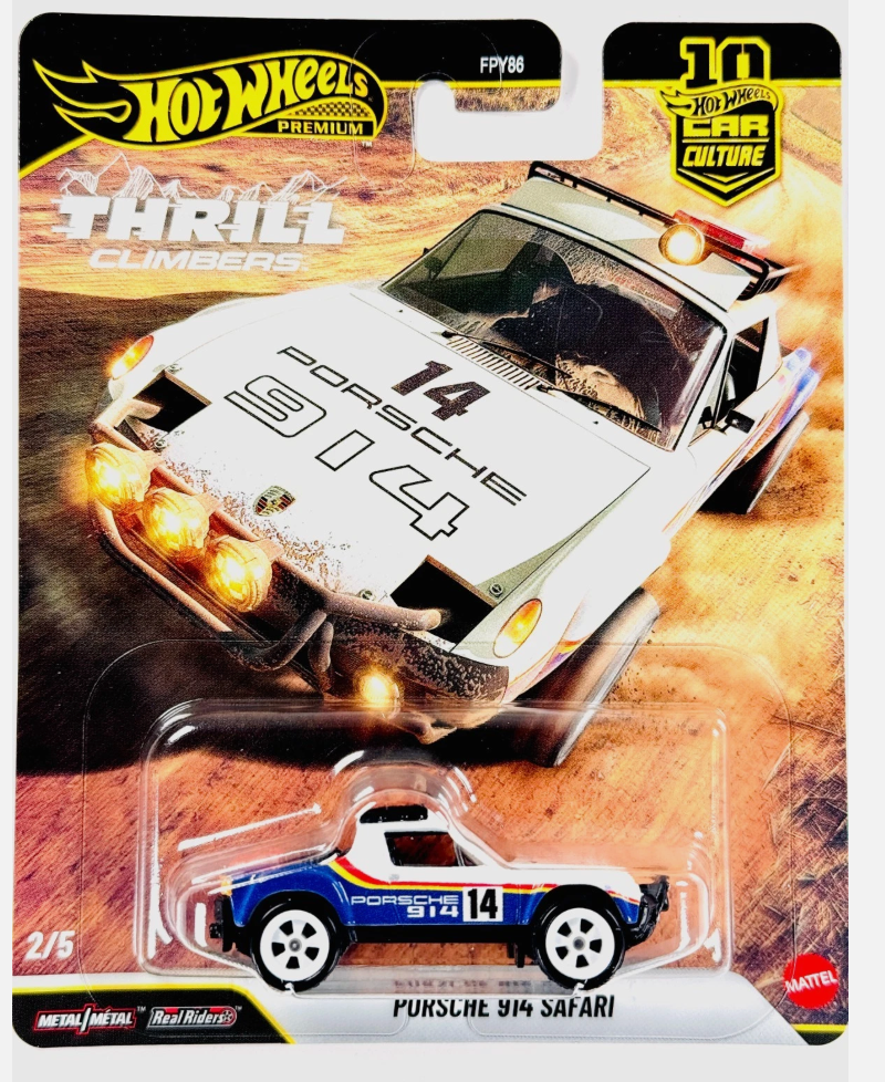 Hot Wheels Premium Car Culture Thrill Climbers Porsche 914 Safari