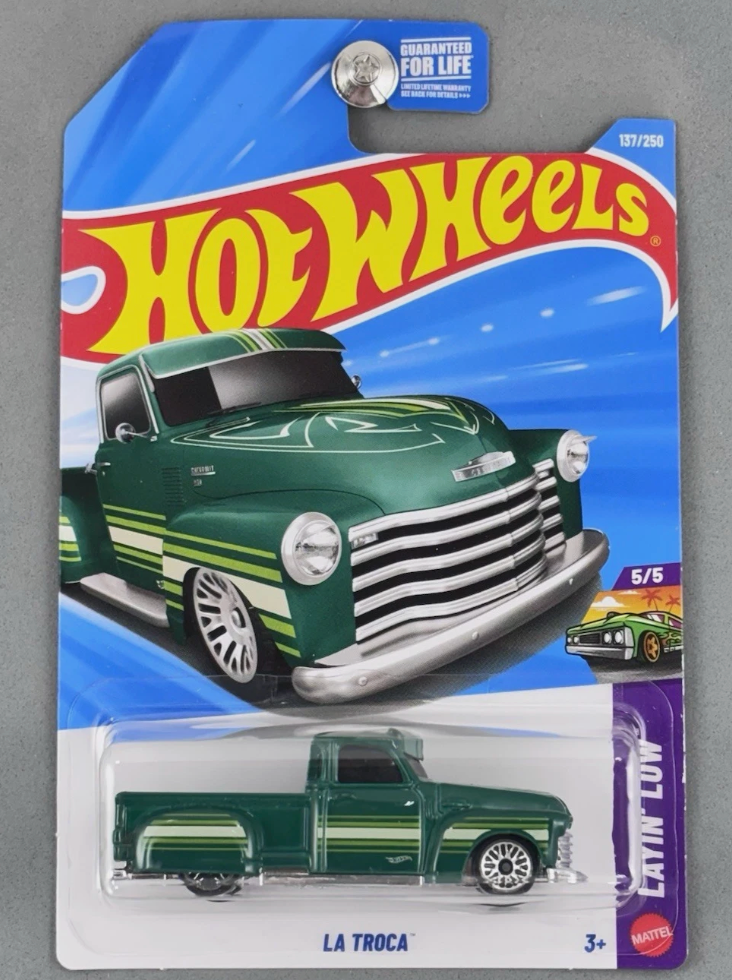 Hot Wheels La Troca Green Truck Layin Low 5/5 137/250 2026