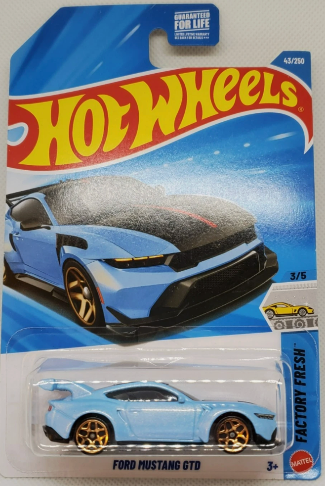 2026 Hot Wheels Blue Ford Mustang GTD Factory Fresh #43