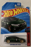 Hot Wheels ’18 Honda Civic Type R Nightburnerz 1:64 Green/Gold