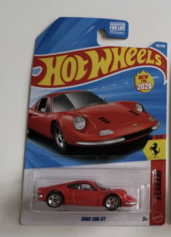 Hot Wheels Ferrari Dino 206 Mainline 150/250