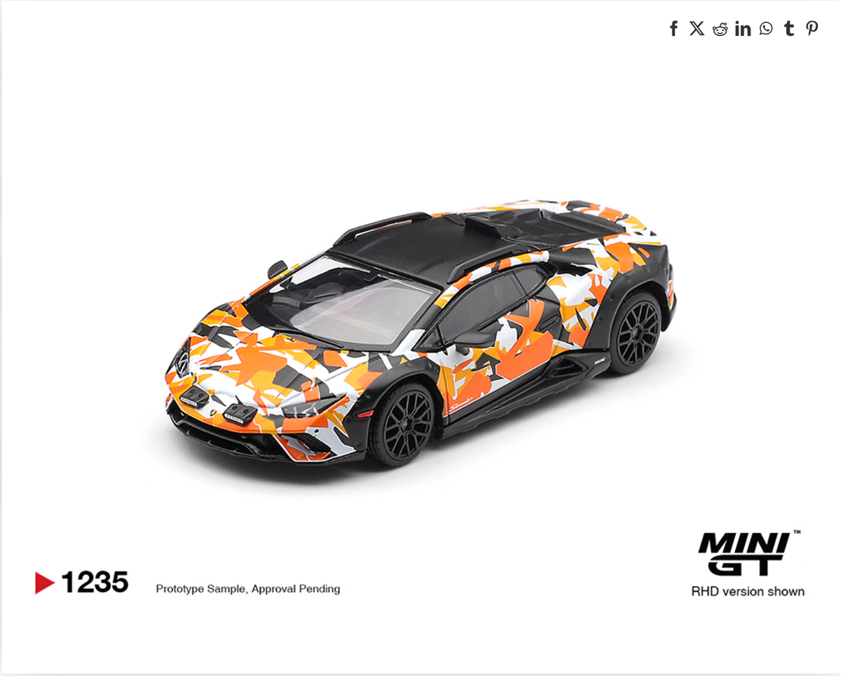 (Preorder) Mini GT 1:64 Lamborghini Huracán Sterrato All Terrain Set of 4 – Special Edition