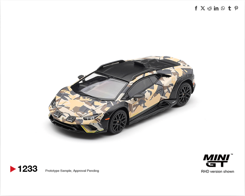 (Preorder) Mini GT 1:64 Lamborghini Huracán Sterrato All Terrain Set of 4 – Special Edition