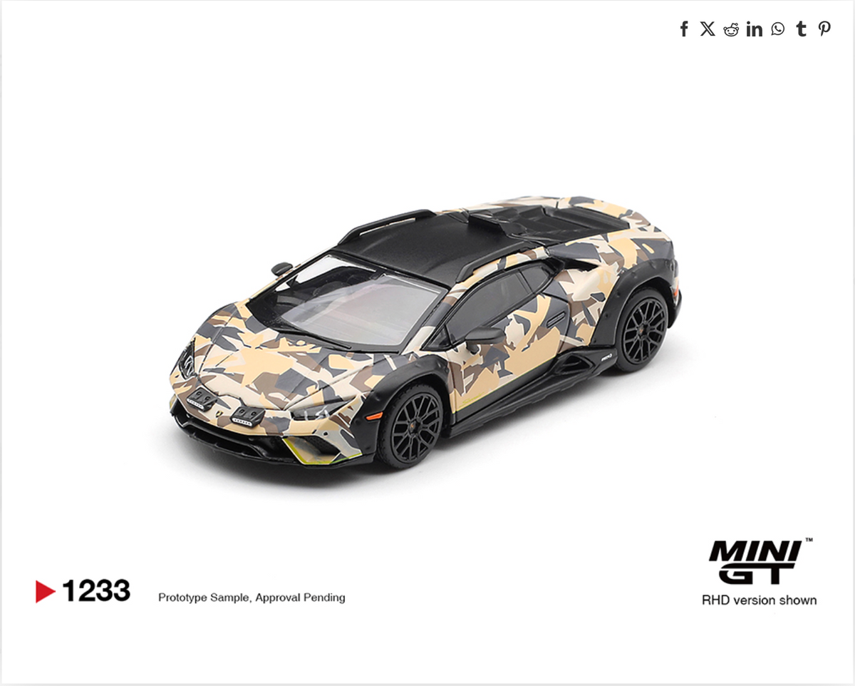 (Preorder) Mini GT 1:64 Lamborghini Huracán Sterrato All Terrain Set of 4 – Special Edition
