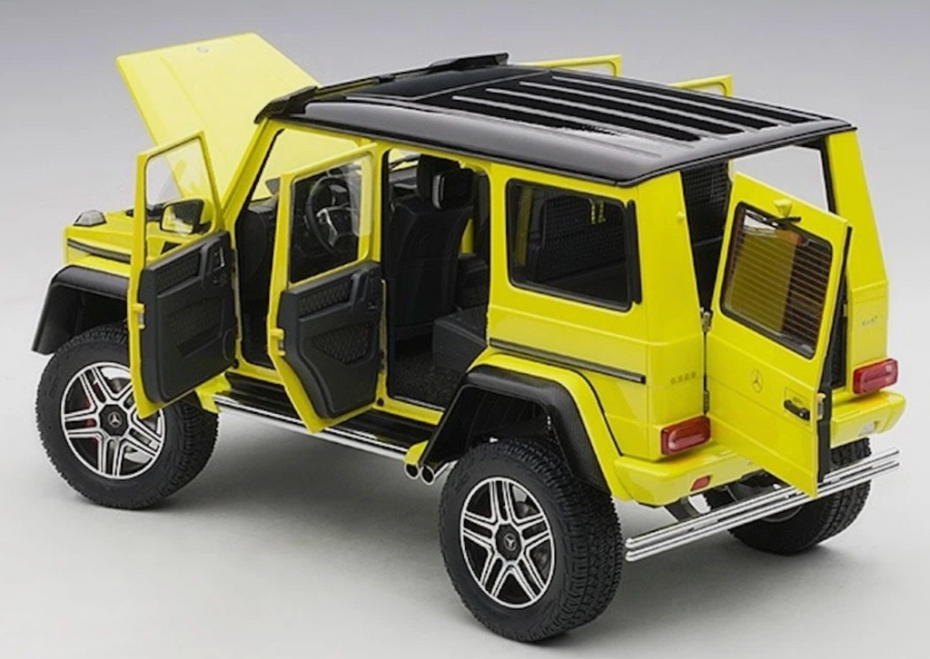 MERCEDES G500 4X4² Electric Beam YELLOW 1/18 AUTOART G WAGON - 76319