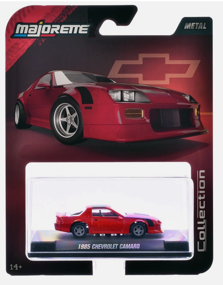 Majorette 1:64 Collector Series Wave 2 - 1985 Chevrolet Camaro Red Model 1010-3I