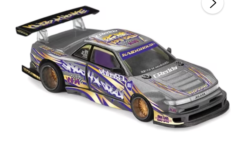 Kaido House Nissan Silvia S13-R "Kaido Drift V1" RHD Gray Metallic with Graphi