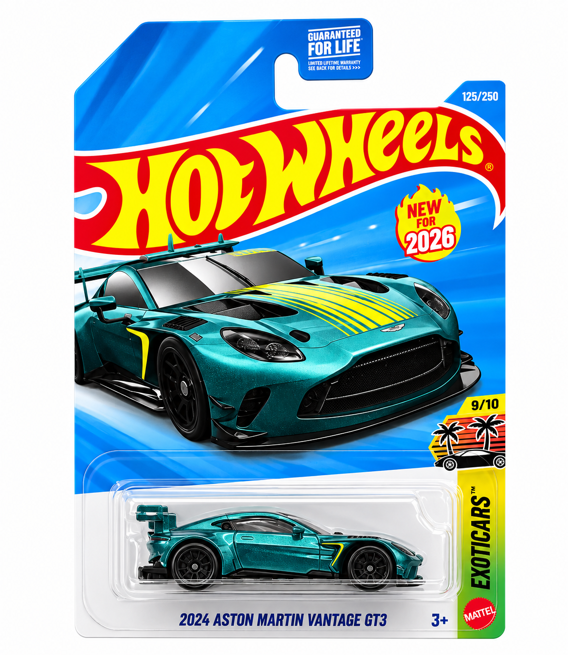 Hot Wheels Exotic cars 2024 Aston Martin Vantage GT3 1:64
