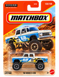 2026 Matchbox '68 Dodge D-200 4x4 Off Road Race Truck Blue White 123/125