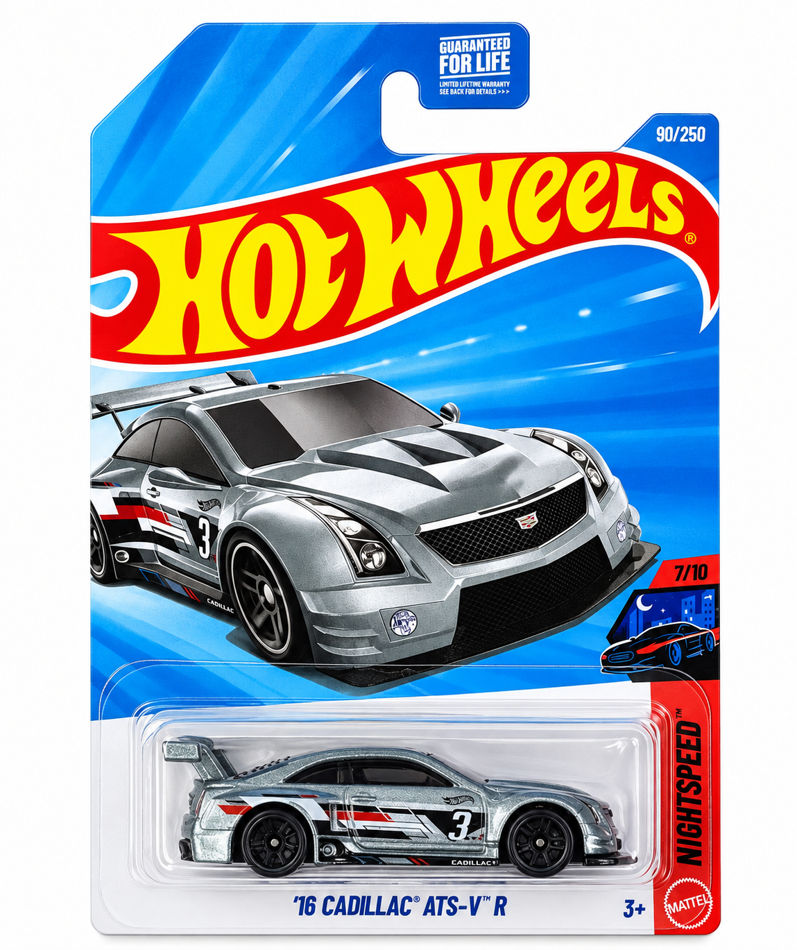 Hot Wheels 2026 Mainline Nightspeed '16 Cadillac ATS-V R Silver #90