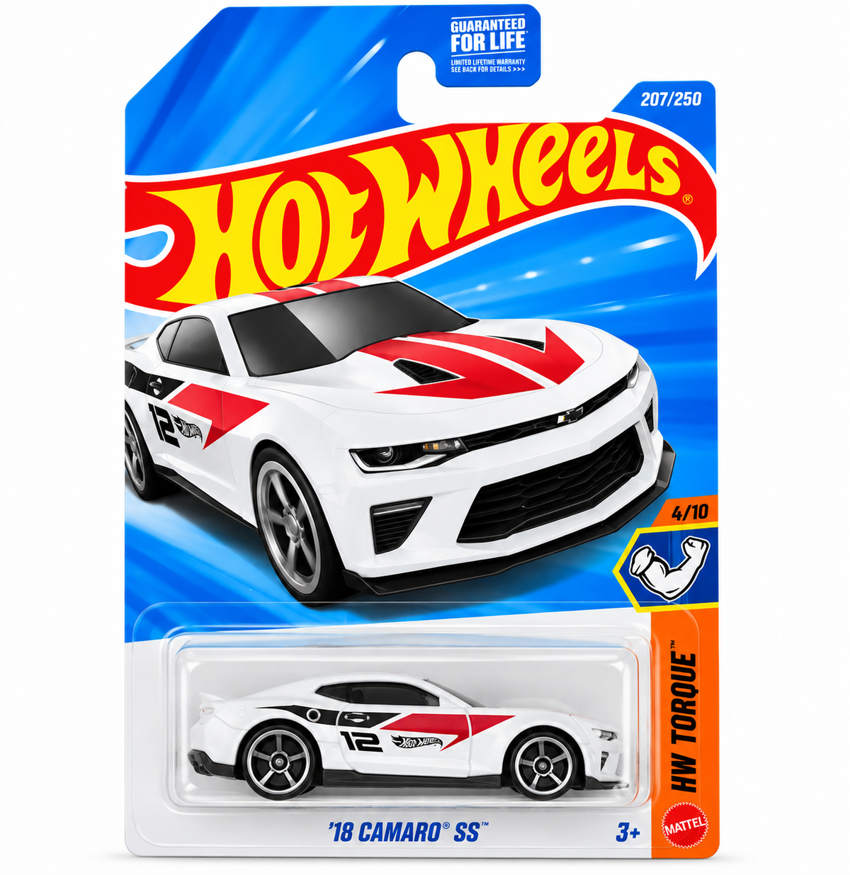 '18 Camaro SS 207/250 JJK42 Hot Wheels 2026 HW Torque 4/10 white