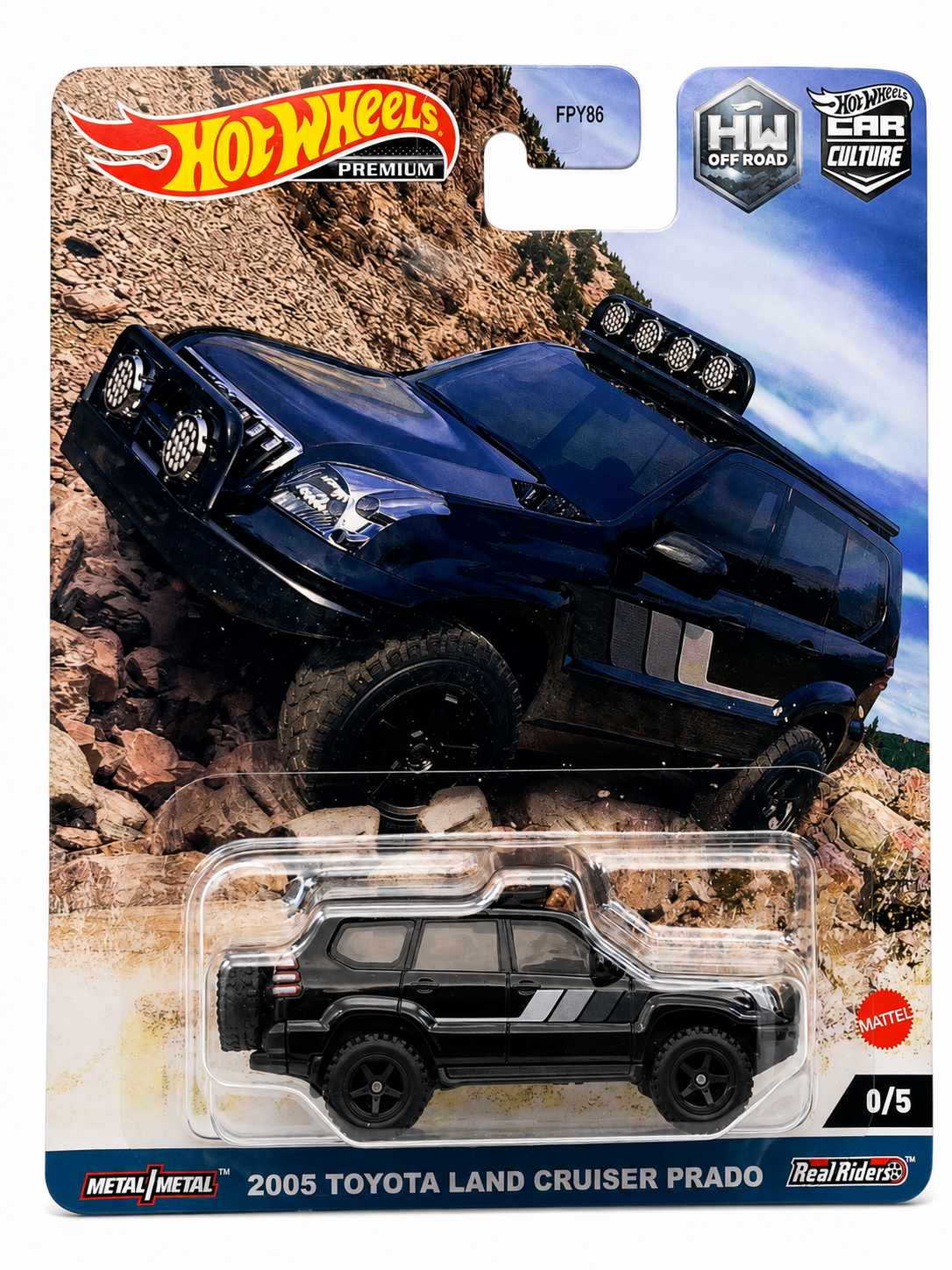 Hot Wheels Premium HW Off Road 2005 Toyota Land Cruiser Prado Chase Car