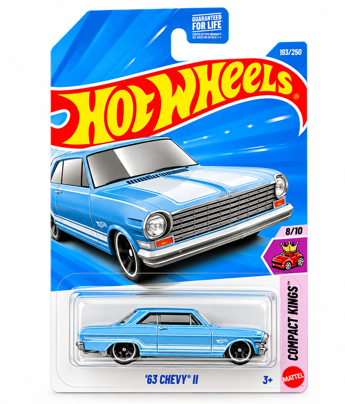 Hot Wheels 2026 HW Compact Kings 8/10 Blue ‘63 Chevy II