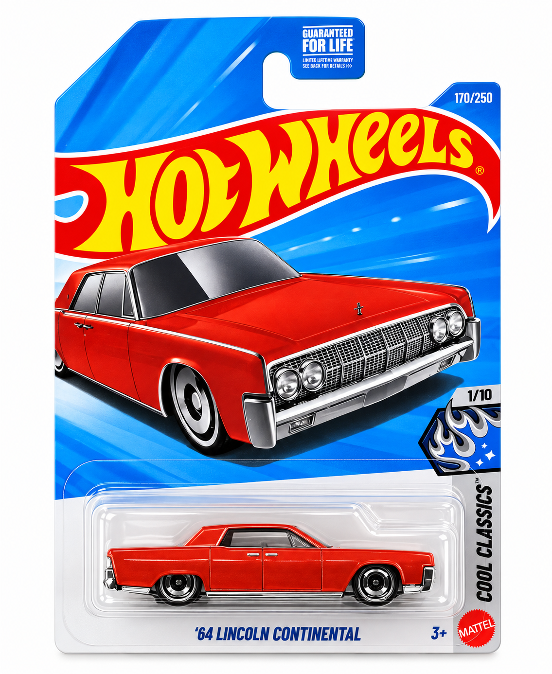 2026 Hot Wheels '64 Lincoln Continental #170 Metalflake Orange