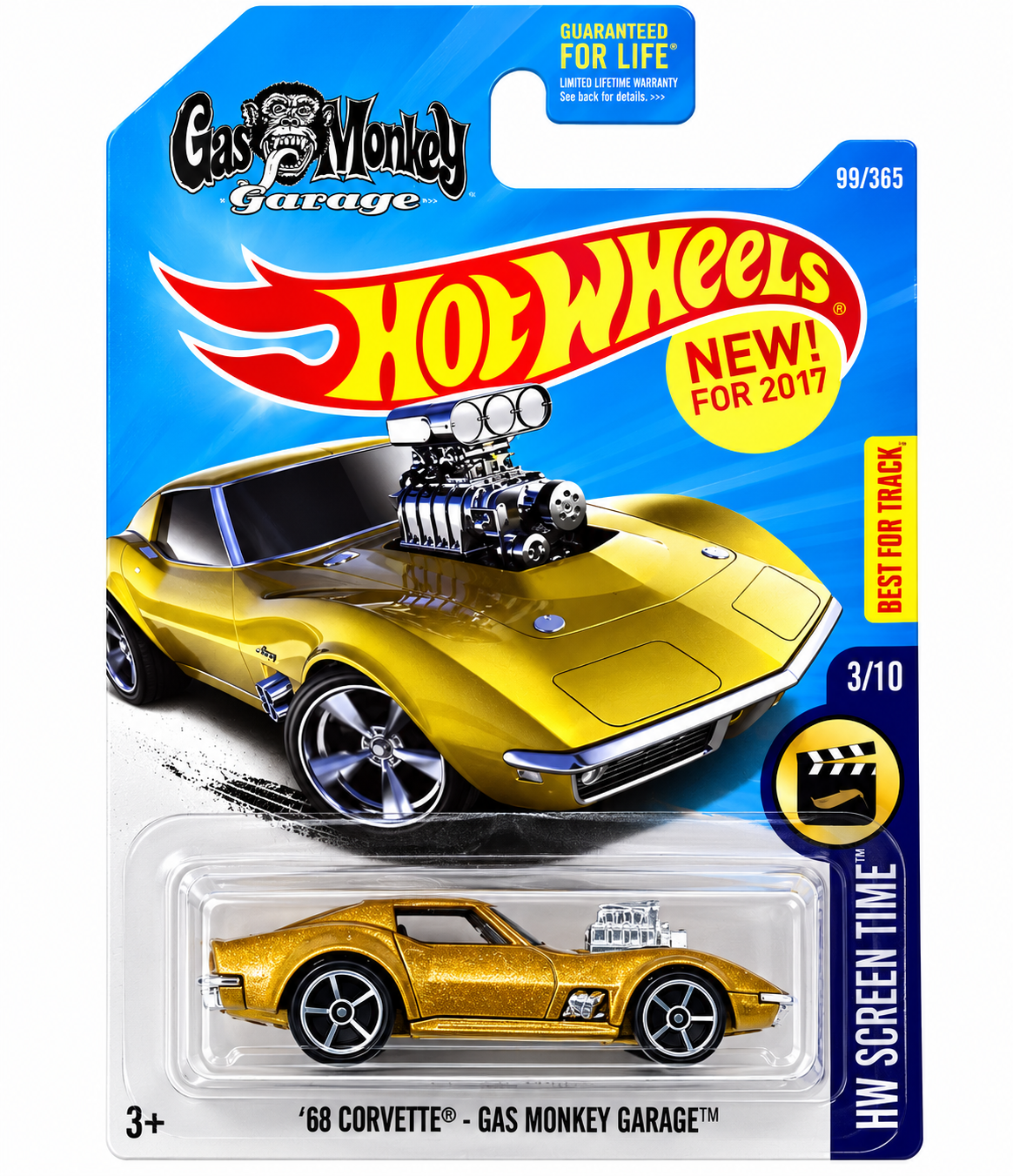 Hot Wheels '68 Corvette - Gas Monkey Garage 99/365 - 2017 Mainline A