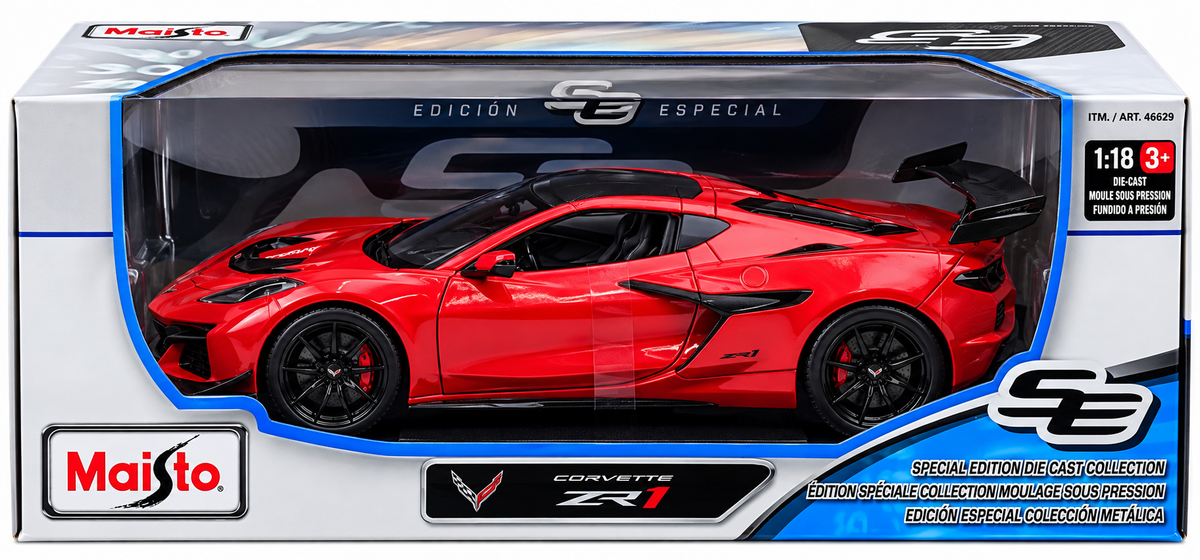 Maisto Special Edition 1:18 Scale Chevrolet Corvette ZR1 Coupe Red Diecast Car