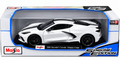 Maisto 1:18 Diecast Cars 2020 Chevrolet Corvette Stingray Coupe - White