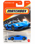 Matchbox Porsche 918 Spyder Blue Diecast 1:64 109/12
