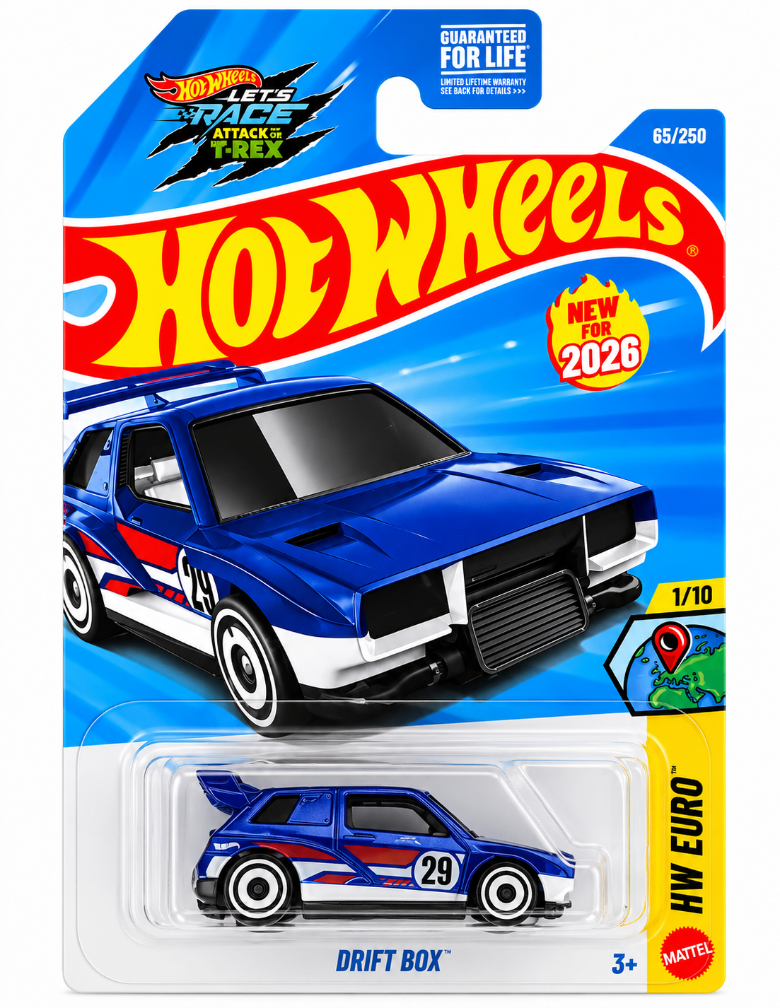 2026 Hot Wheels #65 HW Euro 1/10 DRIFT BOX Blue