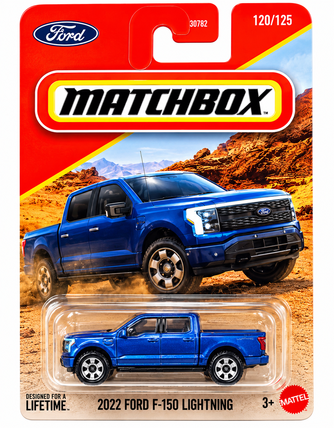 Matchbox 2022 Ford F-150 Lightning Pickup Truck Blue 1:64