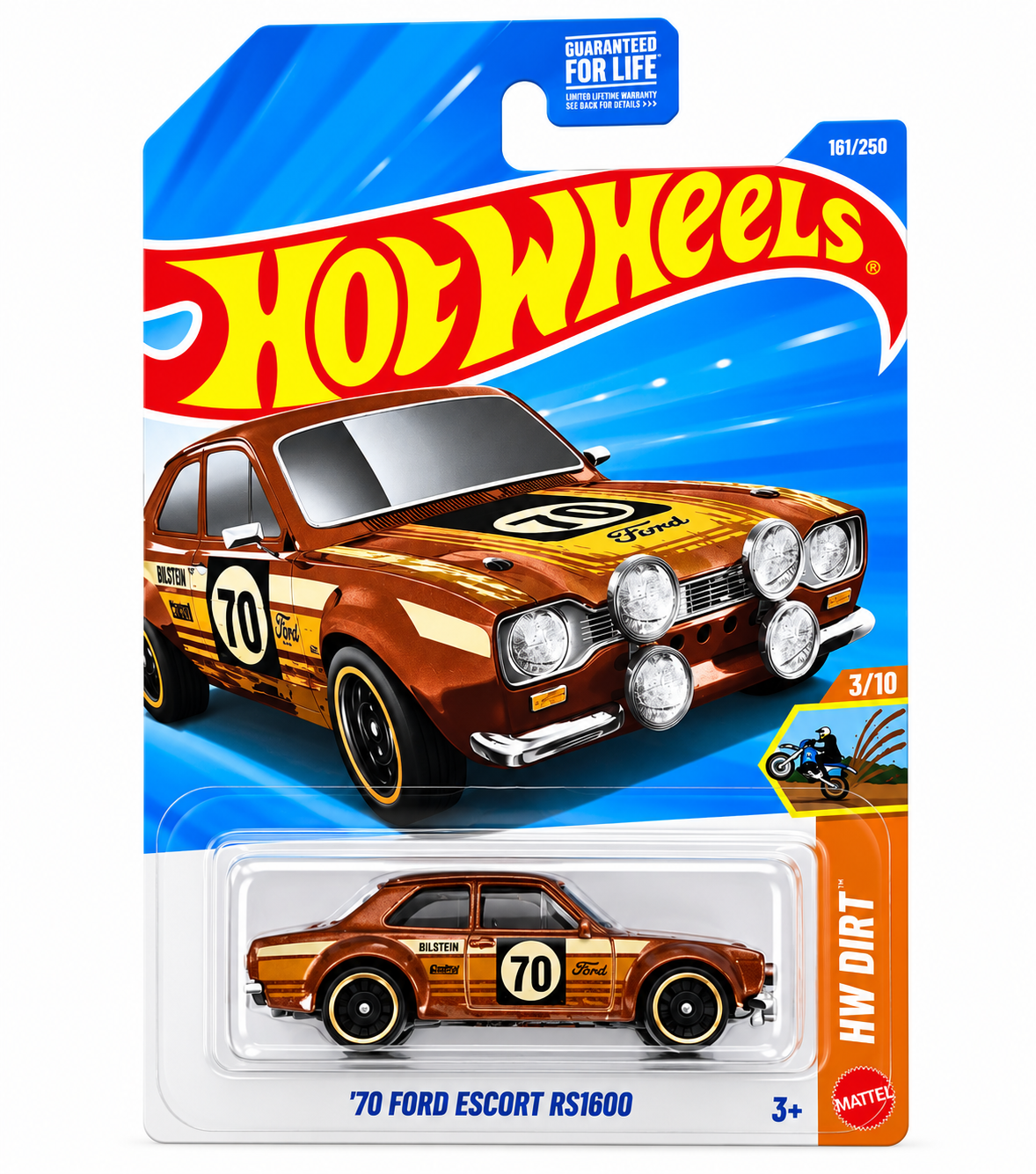 Hot Wheels 70 Ford Escort RS1600 Brown 1/64 Diecast 2026 J Case