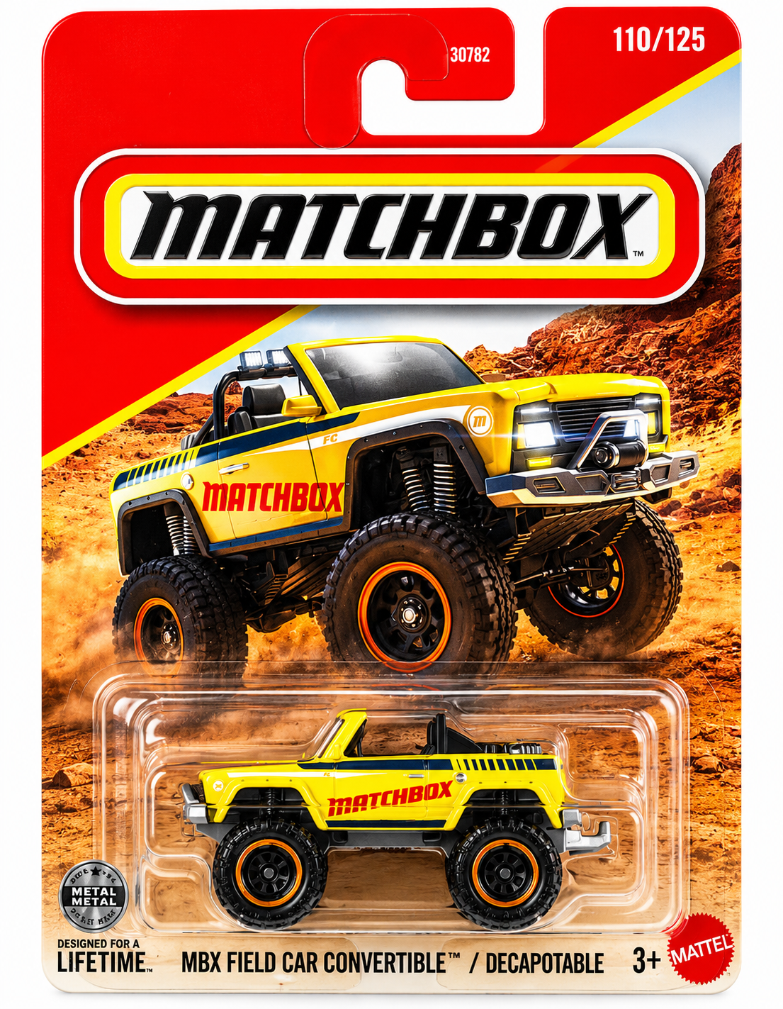 2026 Matchbox MBX Field Car Convertible Yellow 110/125