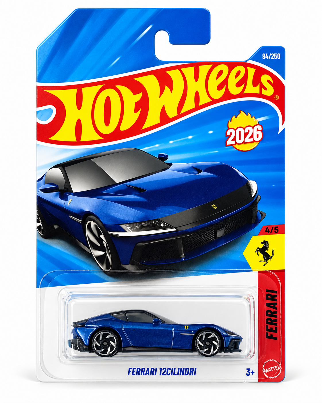 Hot Wheels Ferrari 12Cilindri 1:64 Diecast Blue 2026