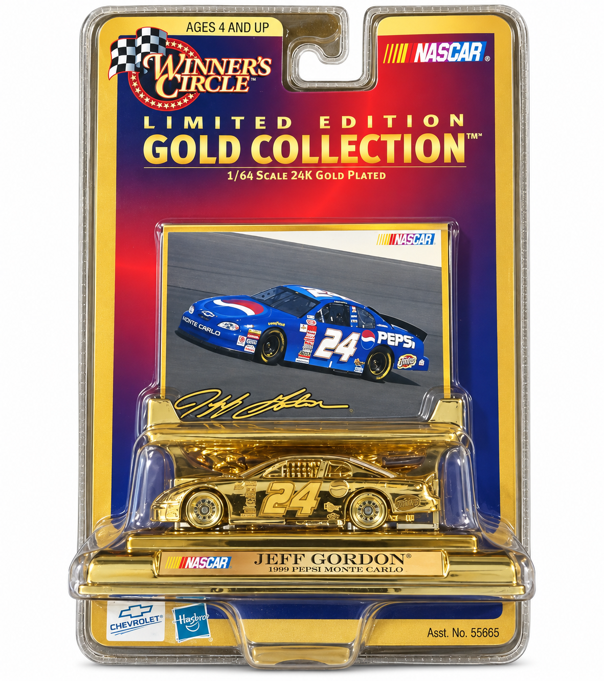 Winners Circle Jeff Gordon Gold Collection 1999 Pepsi Chevy Monte Carlo