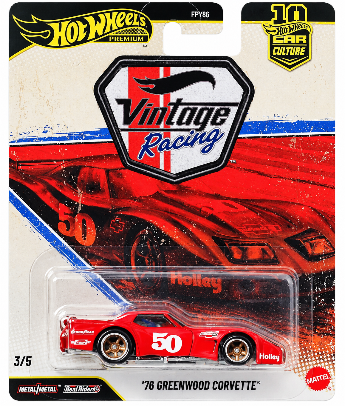 Hot Wheels Premium Vintage Racing '76 Greenwood Corvette 2026 Car Culture
