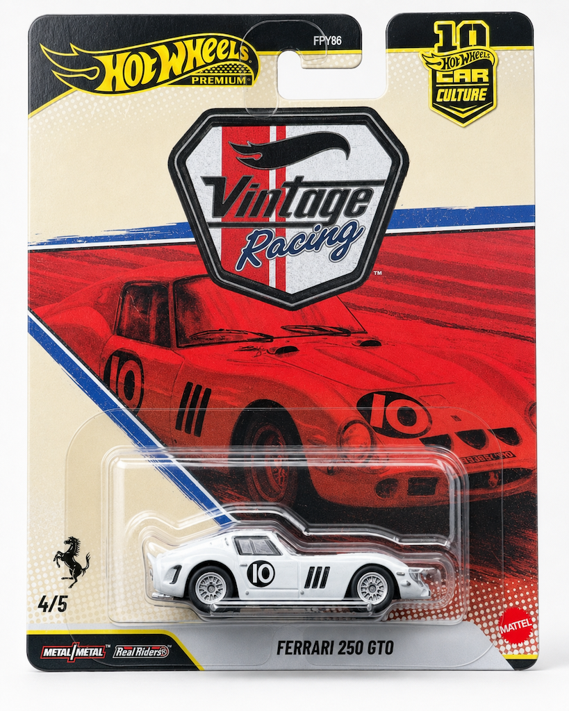 2026 Hot Wheels Car Culture Vintage Racing Ferrari 250 GTO