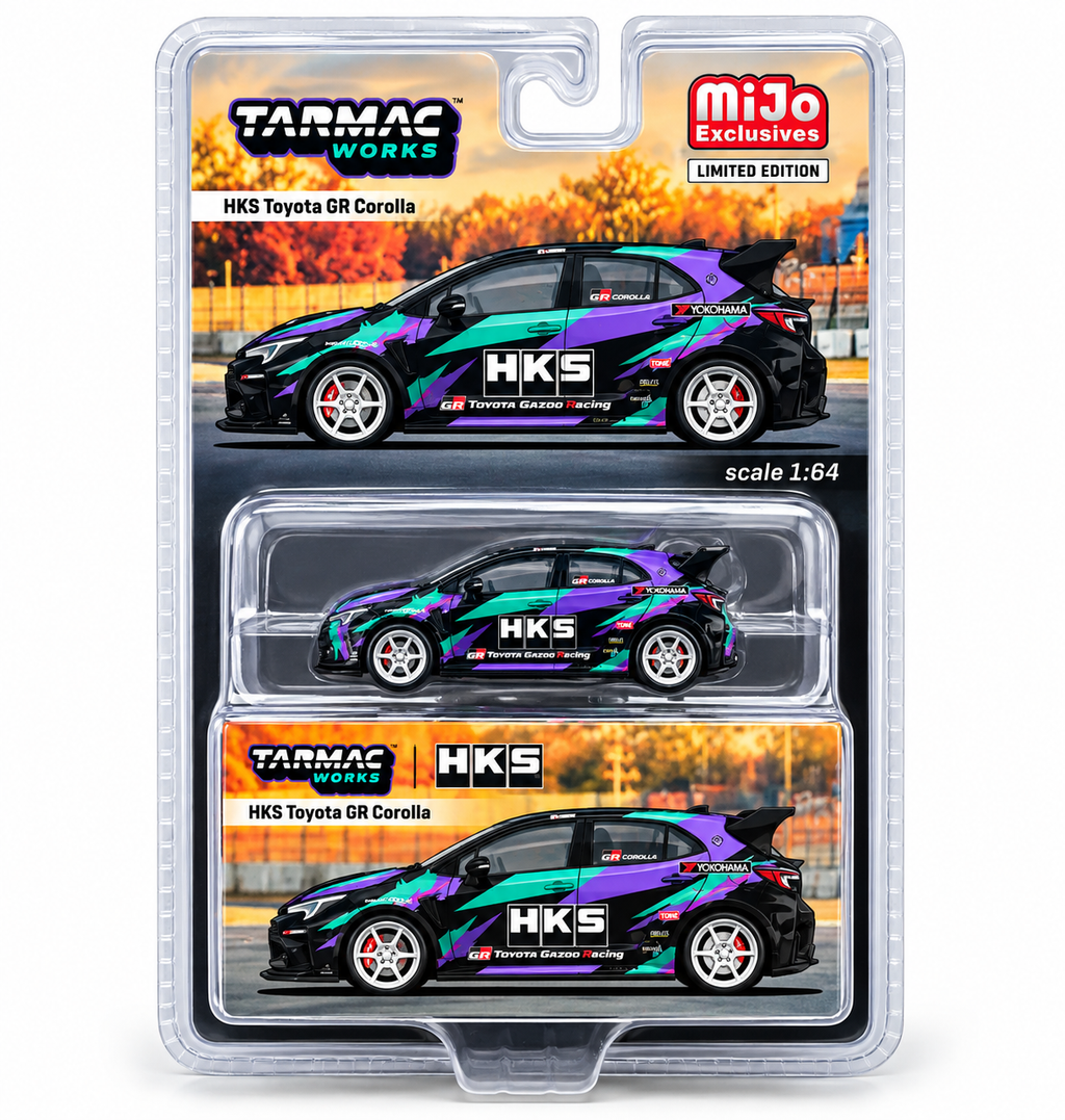 Tarmac Works Toyota GR Corolla HKS Global64 1/64