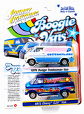 Johnny Lightning Boogie Vans Dodge Chevy 2-Pack 1:64 Blue Diecast JLPK024