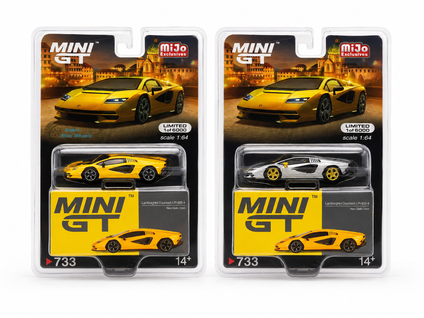 Mini GT 1:64 Lamborghini Countach LPI 800-4 - Standard + CHASE Pair