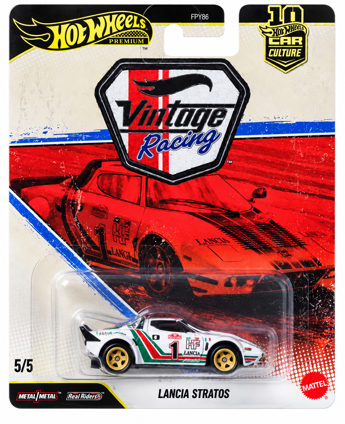 2026 Hot Wheels Premium Car Culture Vintage Racing Lancia Stratos